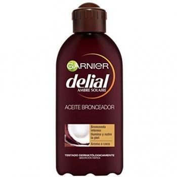Garnier Delial Aceite Bronceador Intenso Nutritivo Hidratante con Aroma a Coco - 200 ml