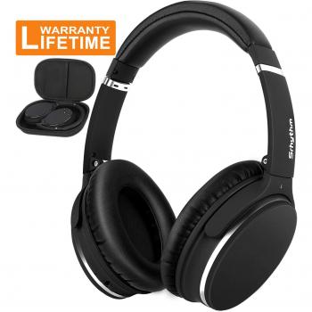 Srhythm NC25 Auriculares de Diadema Estéreo Inalámbricos con Cancelación de Ruido Bluetooth 5.0 - ANC Headhpones con 50H Batería,Micrófono,Asistente de Voz,Modo de Juego de Baja Latencia