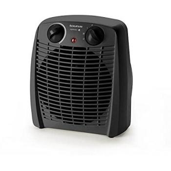 Taurus Gobi-Calefactor, termoventilador, silencioso, 2000 W, termostato Ajustable, función ventilación, 2 Posiciones de Calor, asa de Transporte, plastico, Negro
