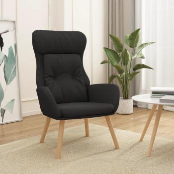 Sillón de relax de tela en gris claro, gris oscuro y crema - Sillón cómodo para dormitorio y sala de estar