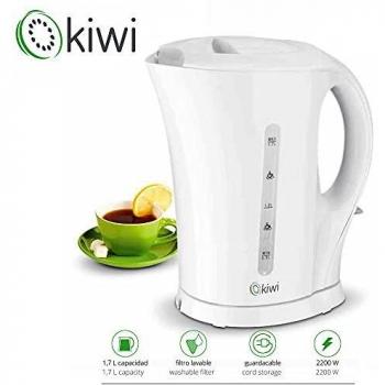 KIWI 953KK3303 Hervidor de Agua, 2000 W, 1.7 litros, Acero