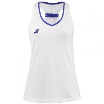 Camiseta Sin Mangas Babolat Play para Niñas - Blanca, Talla 140