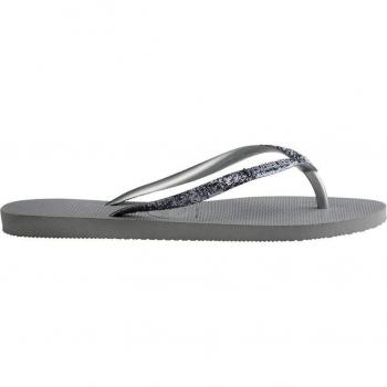 Havaianas - Chanclas de dedo de mujer Slim Glitter II Havaianas, diseño elegante y brillante, suela de goma flexible, plantilla cómoda, tira delgada para un ajuste perfecto, ideal para uso diario y ocasiones informales