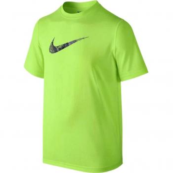 Nike B Dry SS Carbon Swsh Camiseta, Niños, Verde