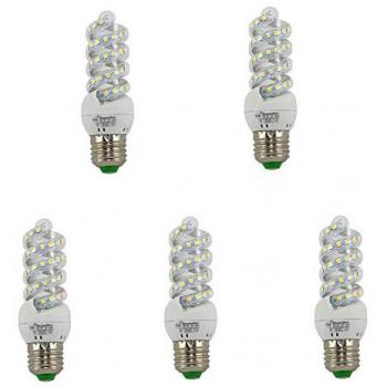Bombilla LED mini espiral E27 11W (Pack de 5) 4200K luz natural/neutra