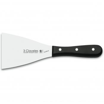 3 Claveles Uniblock Espátula Plancha, Negro, 10 X 13 cm