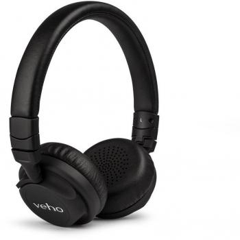 Veho Z-4 Auriculares Diadema Alámbricos con Conector de 3,5 mm para Llamadas y Música - Negro