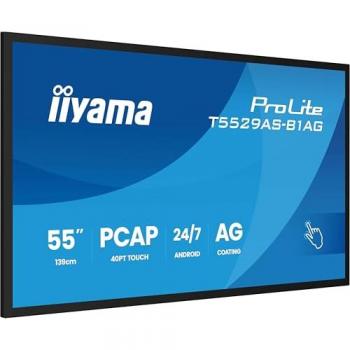 Pantalla Interactiva Todo-en-Uno iiyama ProLite T5529AS-B1AG de 55 con Android 14, Pantalla Táctil PCAP, 4K Ultra HD y Conectividad Wi-Fi
