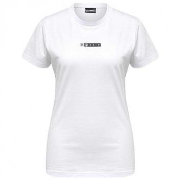 Camiseta Hummel Offgrid de Manga Corta para Mujer - Color Blanco y Gris - Talla 2XL