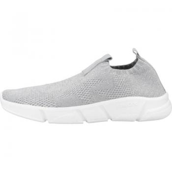 Zapatillas Deportivas Niña Geox J Aril Girl Plata, con diseño moderno, material transpirable, suela antideslizante, cierre de velcro y plantilla acolchada para mayor comodidad