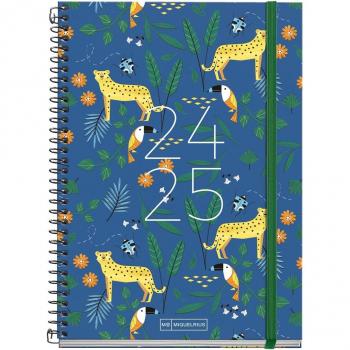 Miquelrius Agenda Escolar Plus 2024-2025 Semana Vista Teen Jungle 150x213 S/V Castellano e Inglés MR26689