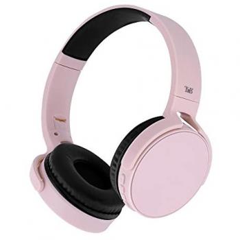 Auriculares inalámbricos Bluetooth 5.0 T'nB Single 2 Rosa - 8 Horas de Escucha, Ajustable, Puerto Jack, Cómodos, Micrófono y Controles Integrados para Deportes y Entrenamientos