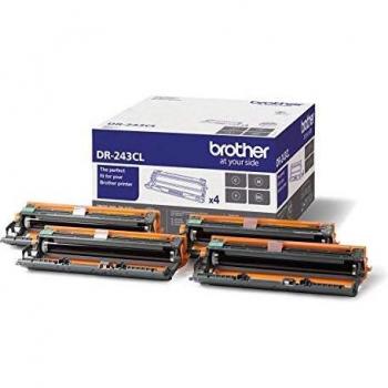 Brother DR243CL - Tambor original para las impresoras HLL3210CW, HLL3230CW, HLL3270CW, DCPL3510CW, DCPL3550CW, MFCL3710CW, MFCL3750CW, MFCL3770CDW, Pack de 4