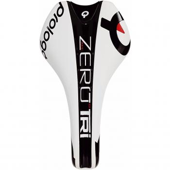 Prologo Zero Tri Pas Tirox - Sillín de bicicleta de carretera, color blanco / negro, talla 134 cm