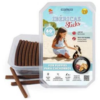 Mediterranean Natural Snacks Ibéricas Sticks para Cachorros 350 Gr - Snack para perros, diseñado específicamente para cachorros, en presentación de 350 gramos, con ingredientes naturales y sabor ibérico