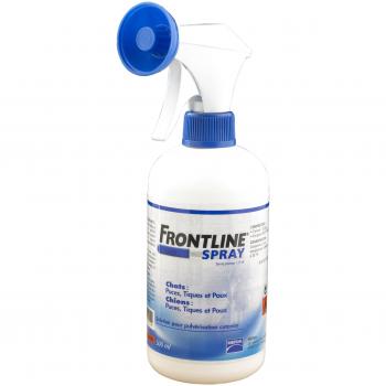 Spray Antiparasitario Frontline 500 ml para Perros y Gatos