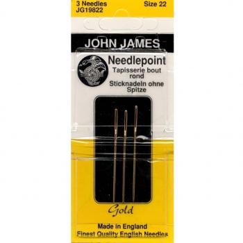 Colonial Needle Agujas De Mano Tapiz Dorado-Tamaño 22 3/PKG