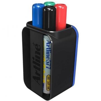 Artline 577 Whiteboard Marker and Eraser Cup Set