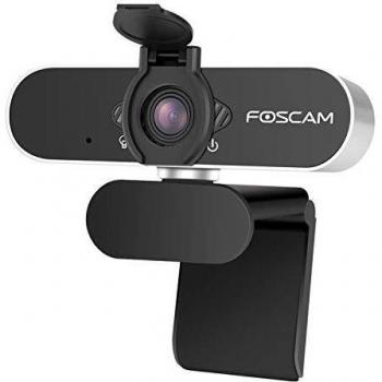 Foscam W21 Webcam 1080P Full HD con Micrófono Incluido, Cámara Web para Video Chat y Grabación, Compatible con Windows, Linux, Mac y Android. Cierre de privacidad