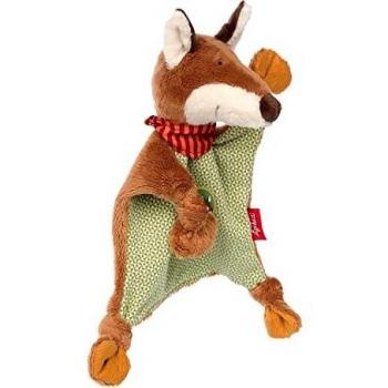 Manta de Apego Zorro del Bosque Sigikid 23 cm, Ideal para Bebés desde el Nacimiento, Color Verde/Marrón