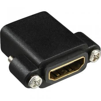 Adaptador HDMI A Hembra para Instalación con Rosca, Contactos Dorados, Compatible con 4K2K