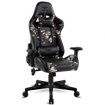 Spirit Of Gamer - Sillon Gamer Demon Army Edition – Silla de Escritorio - Gaming Chair Military Lattice - Adjustable 2D Armrests