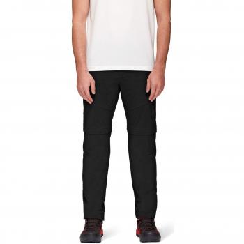 Mammut - Pantalón de montaña para hombre HIKING ZIP OFF, color negro, con funcionalidad de pierna desmontable, tejido ligero y transpirable, ideal para senderismo y actividades al aire libre