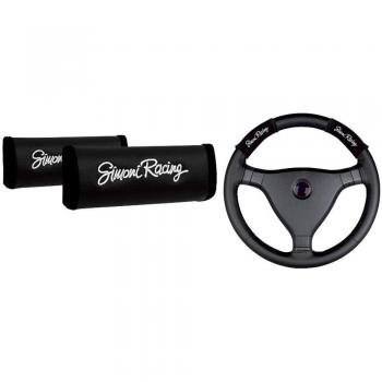 Simoni Racing CC1/N steeringwheel/freno Covers Small zwart/wit