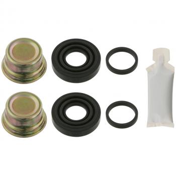 Juego de casquillos guía, pinza de freno FEBI BILSTEIN 12337 - Kit de casquillos guía para pinzas de freno, compatible con vehículos OPEL: Kadett, Corsa, Omega, As