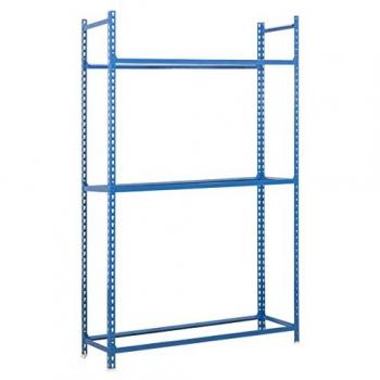 Estantería para Neumáticos de Acero SimonRack, 2000x900x400 mm, capacidad para 12 neumáticos, soporta hasta 90 kg de carga por punto de flexión, con 3 niveles y color azul