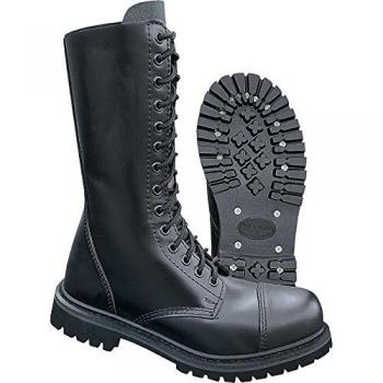 Brandit Phantom 14-Hole Unisex Black Boots (EU38 - EU47)