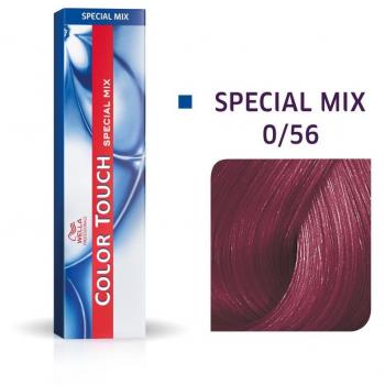 Tinte Semipermanente sin Amoníaco Wella Professionals Color Touch 0/56 Castaño Rojo-Violeta Mezcla Especial 60 ml