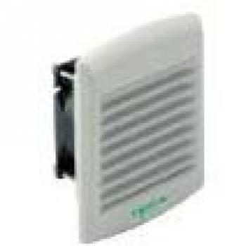 Schneider Electric NSYCVF38M115PF Ventilador Forzado ClimaSys, IP 54, 38 m3/h, 115 V, con Rejilla de Salida y Filtro G2, gris
