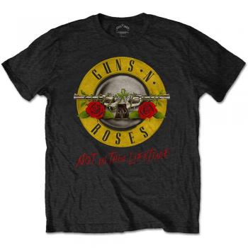 Guns & Roses Men's Guns N' Roses Not in This Lifetime Tour with Back Print T-Shirt, Black