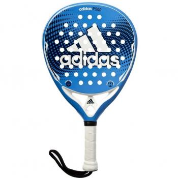 adidas P500 - Pala pádel unisex, color azul / blanco, talla única
