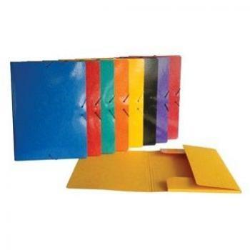 CARPETA DE SOLAPAS CON BRILLO DE FOLIO ROJO