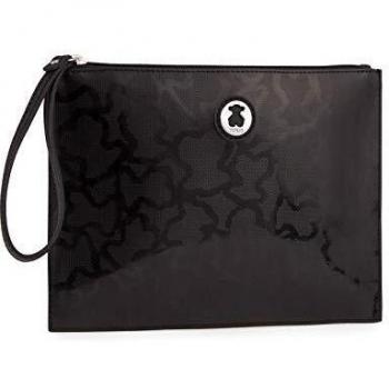 TOUS 2000976351, Cartera de Mano Kaos Shiny-192, Negro, Talla Única Women's