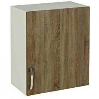 Meka-Block K-1404-R - Módulo alto de cocina para colgar con una puerta, color roble cortez