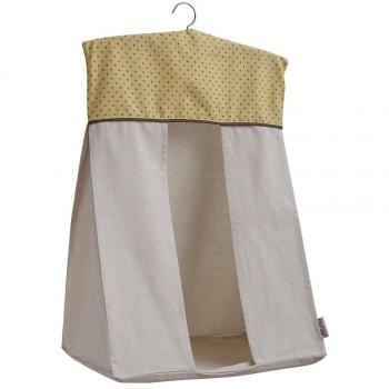 Belino 9718 - Pañalera, diseño bonny chocolate, color mostaza y blanco