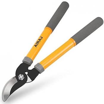 AIRAJ 38.5cm Tijeras Bypass/Podadera Super Ligera/Tijeras Podar Profesional Acero,Tijera de poda de viña Ligera para jardinería - Agudo - Durabilidad 【Elección Ideal】