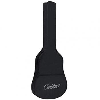 vidaXL Black Fabric Guitar Bag for 4/4 Classical Guitar 100x37 cm