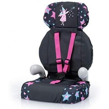 Bayer Design- Silla de Coche, Accesorios de Muñeca, Comcinturón, Moderno, Color Negro, Estrellas Comhada