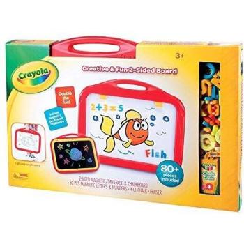 CRAYOLA- Pizarra CREA y aprende 80 Piezas 60x40, Multicolor