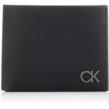 Calvin Klein Bifold 5CC W/Coin, Accesorio Billetera de Viaje para Hombre, Black, One Size