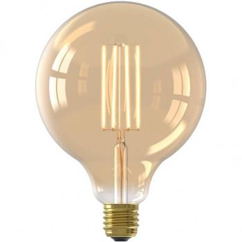Bombilla LED regulable Calex E27 G80 3,5W filamento oro atenuable 2100K