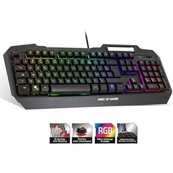 Teclado Gamer Elite K40 Spirit of Gamer con Retroiluminación y Teclas Anti-Ghosting