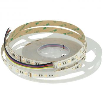 Bobina de tira LED 24V RGB+CCT 5 colores canales 23W/m RGB+W+WW 5 metros
