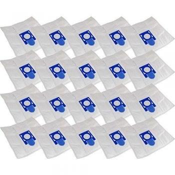 20 Bolsas de aspiradora de microfieltro Incluye placa de conexión Estable + 4 filtro de protección del motor para aspiradoras EIO Vinto 1700