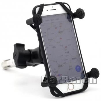 barbaren Moto handyhalterung/GPS Navi/GoPro soporte manillar orificio montaje para Suzuki Honda Kawasaki Yamaha BMW