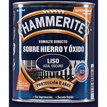 BRUGUER HAMMERITE Esmalte Liso Brillante Azul OSC. 2,5 L, Negro